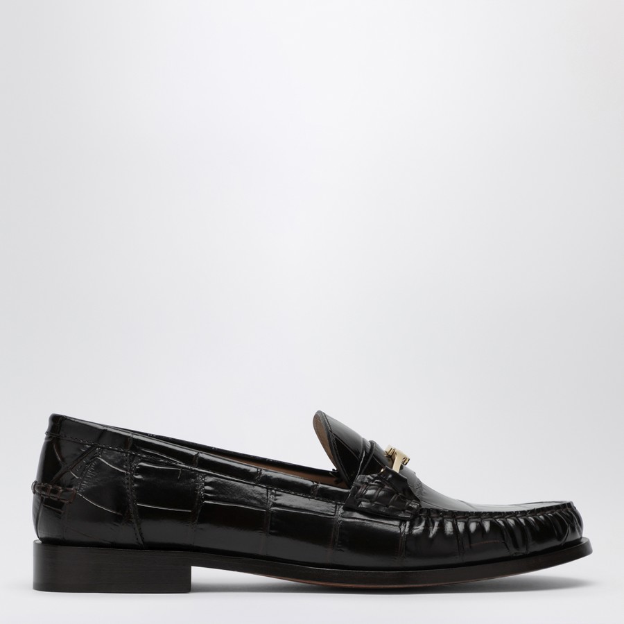 【関税&送料込】Ferragamo Dark Brown Moccasin New Vara Chain Ferragamo Dark Brown Moccasin new Vara chain | TheDoubleF
