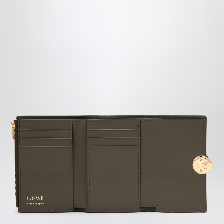 Loewe Small Pebble wallet in khaki | TheDoubleF