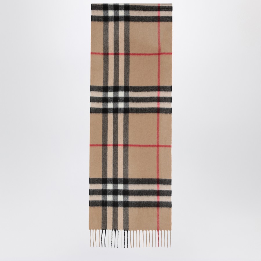 【関税&送料込】Burberry Cashmere Scarf With Check Motif Burberry Cashmere scarf with Check motif | TheDoubleF