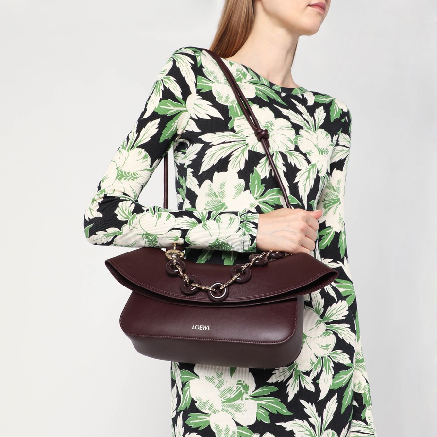 Loewe Ola medium bag in Dark Burgundy | TheDoubleF