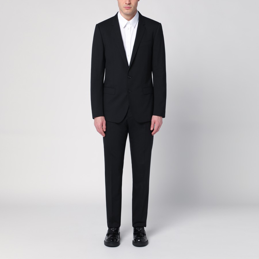 【送料&関税込】Dolce & Gabbana Black Virgin Wool Minisk DOLCE&GABBANA Wool-twill mini dress | NET-A-PORTER