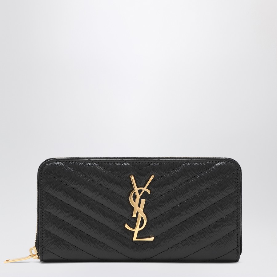 ヘアアクセサリー Saint Laurent Black Cassandre zip-around wallet Saint Laurent Black Cassandre zip-around wallet | TheDoubleF