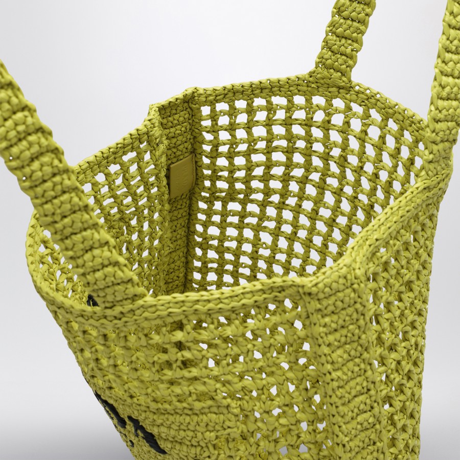 トートバッグ Prada Cedar-coloured crochet tote bag with logo Prada Cedar-coloured crochet tote bag with logo | TheDoubleF