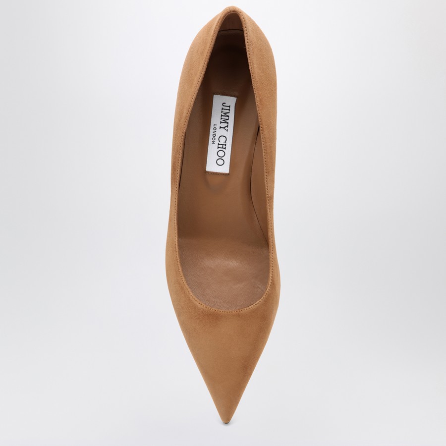 パンプス JIMMY CHOO DECOLLETE AMELIA IN SUEDE COLOR TOFFEE Amelia | Toffee Suede Pumps | JIMMY CHOO