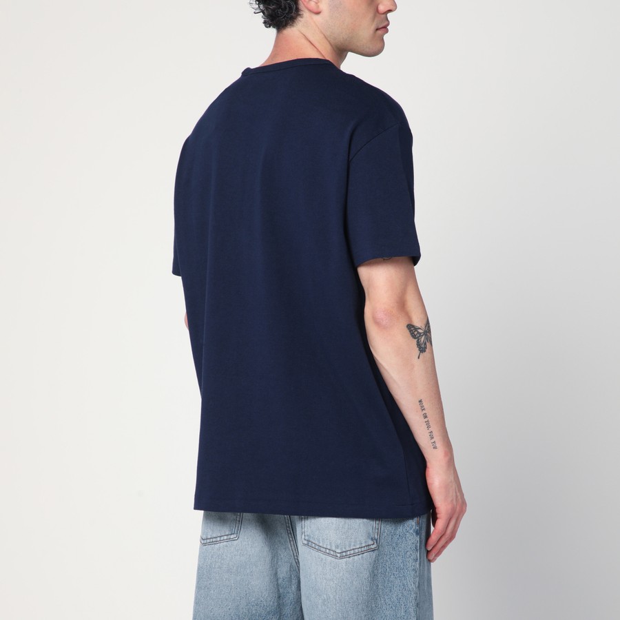 ★関税込み★ POLO RALPH LAUREN DARK BLUE COTTON T-SHIRT Polo Ralph Lauren Womens Short Sleeve T-Shirt (Medium, Navy