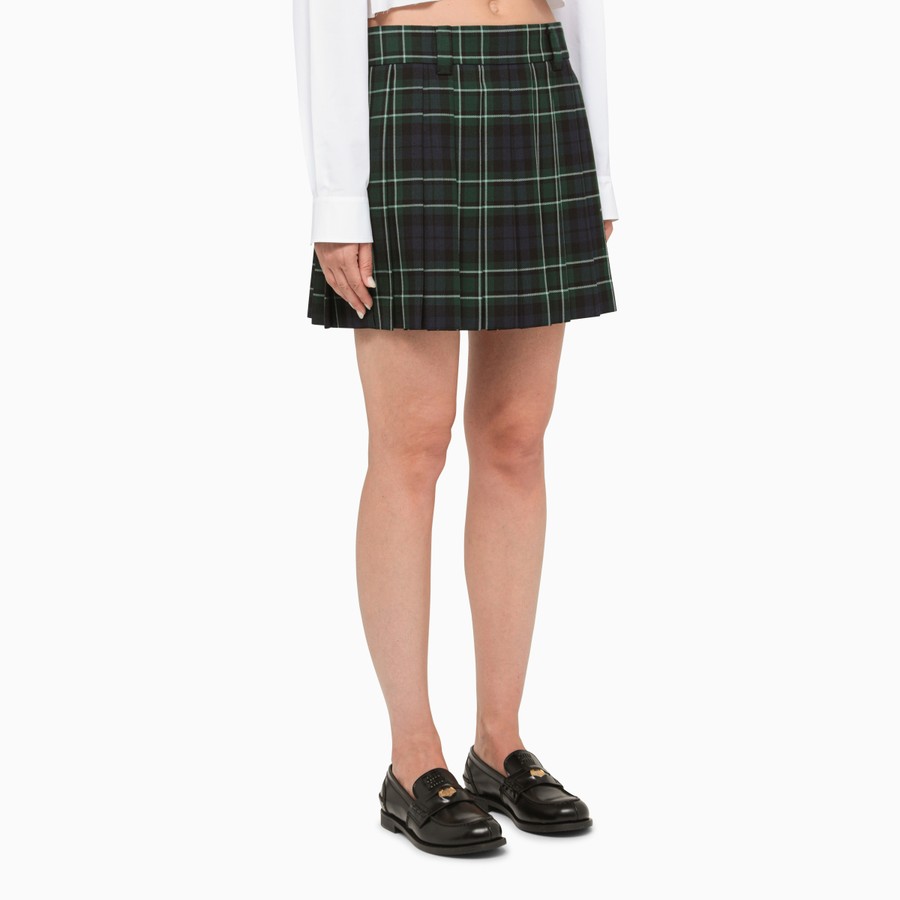 miu miu green plaid jacket