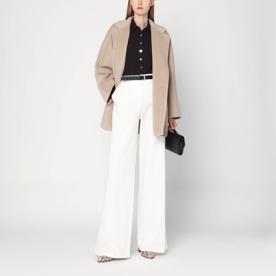 Max Mara 101801 Icon short coat in écru | TheDoubleF