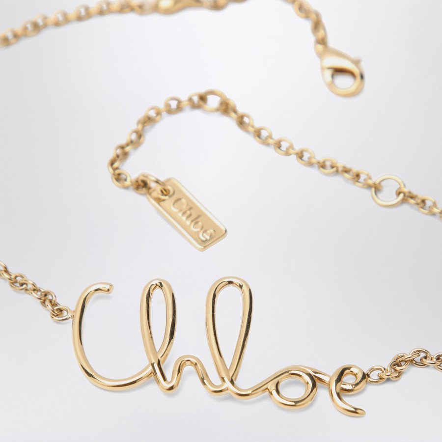 ネックレス・ペンダント Chloe SS25 CHLOE ICONIC NECKLACE (CHC24AFO64CB7 9DC) Chloé Chloé Iconic gold necklace | TheDoubleF