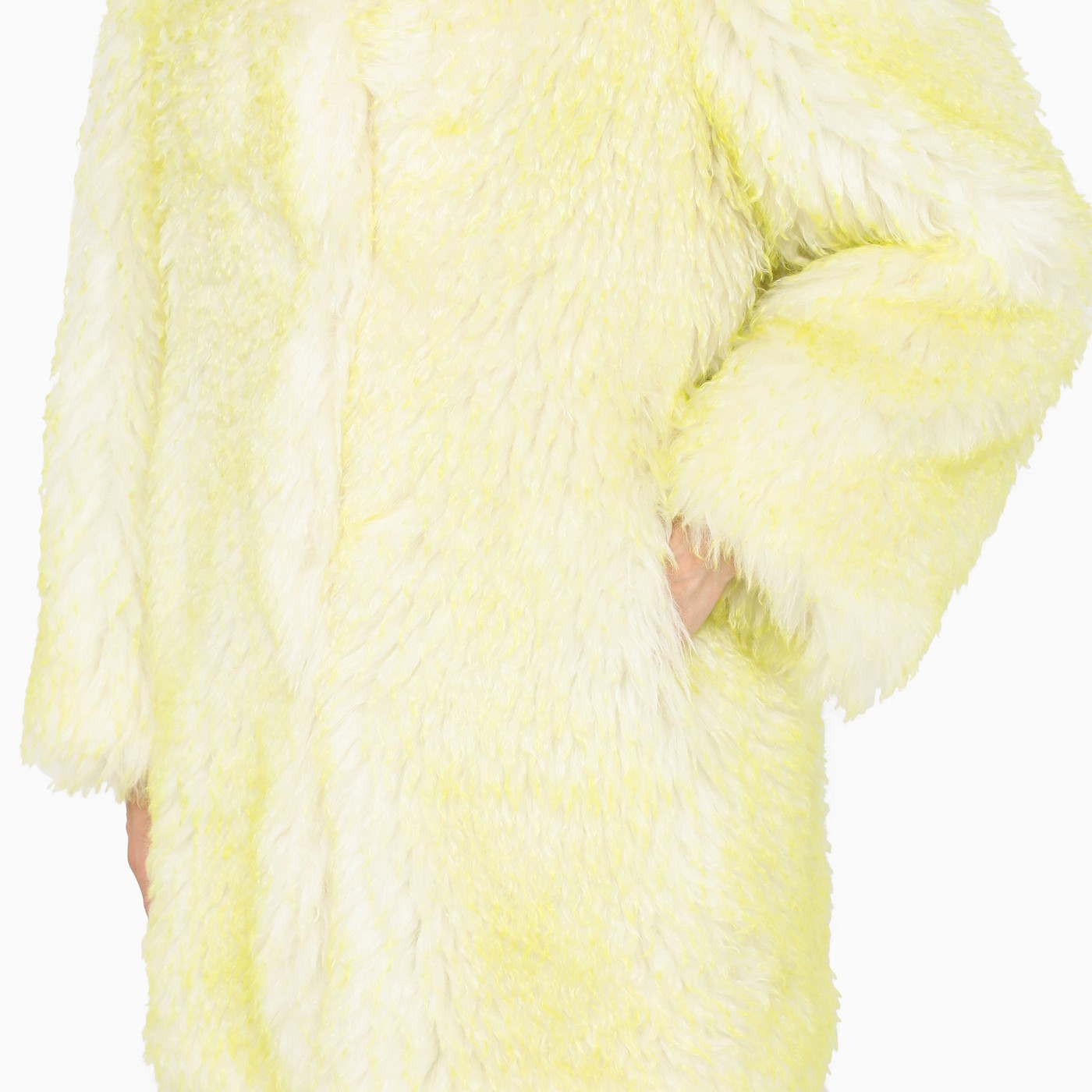 Becagli Long yellow fur coat TheDoubleF