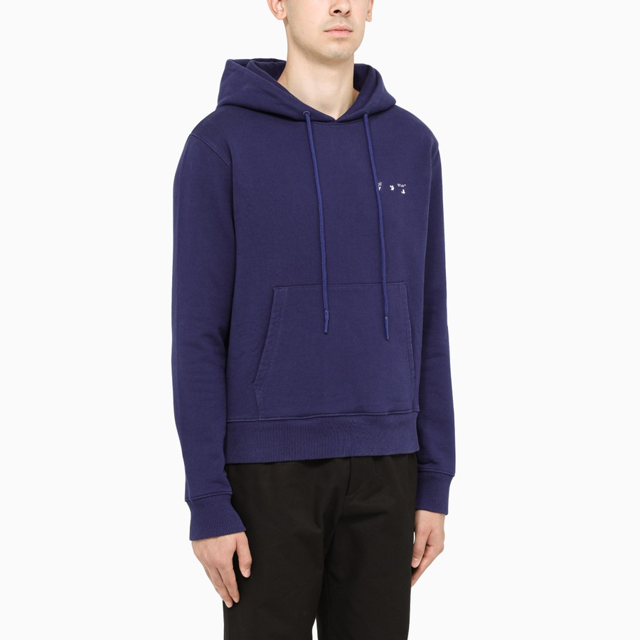 off white blue and purple hoodie