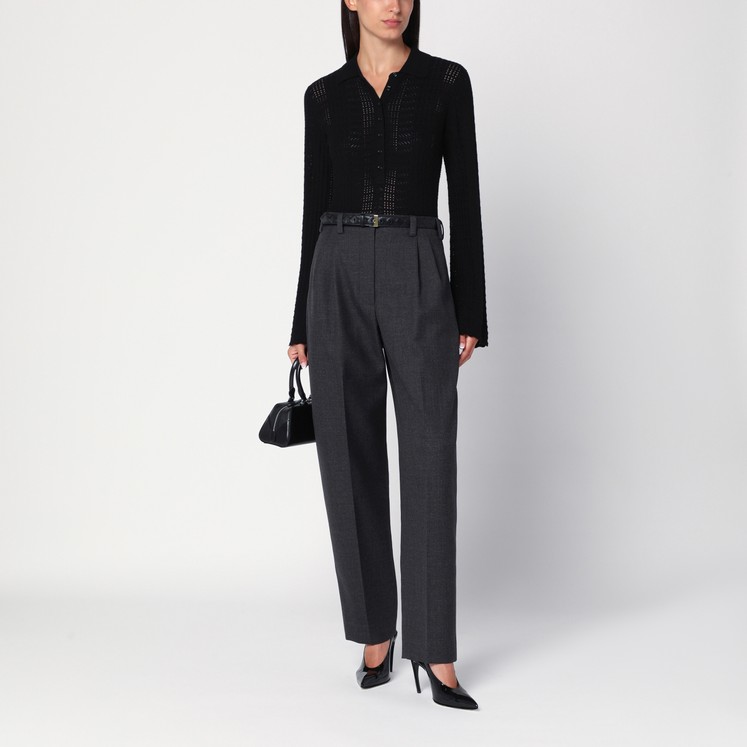 ボトムスその他 Stella McCartney Straight leg trousers in plum wool Stella McCartney Straight leg trousers in plum wool | TheDoubleF