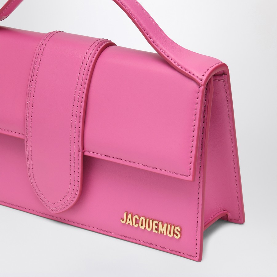 JACQUEMUS Le Grand Bambino bag in neon pink leather | TheDoubleF