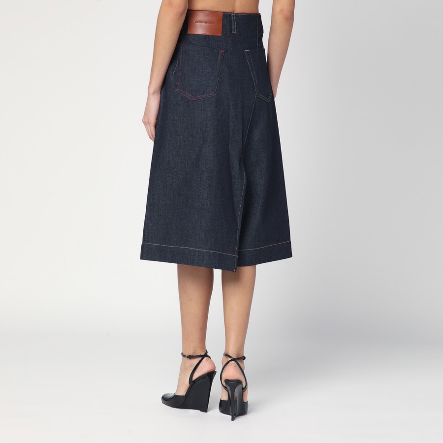 Victoria Beckham Dark blue denim skirt | TheDoubleF