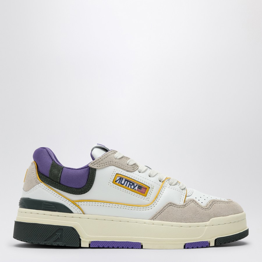 スニーカー Autry Low Clc White Purple Dark Green Sneaker AUTRY Low CLC white/purple/dark green sneaker | TheDoubleF