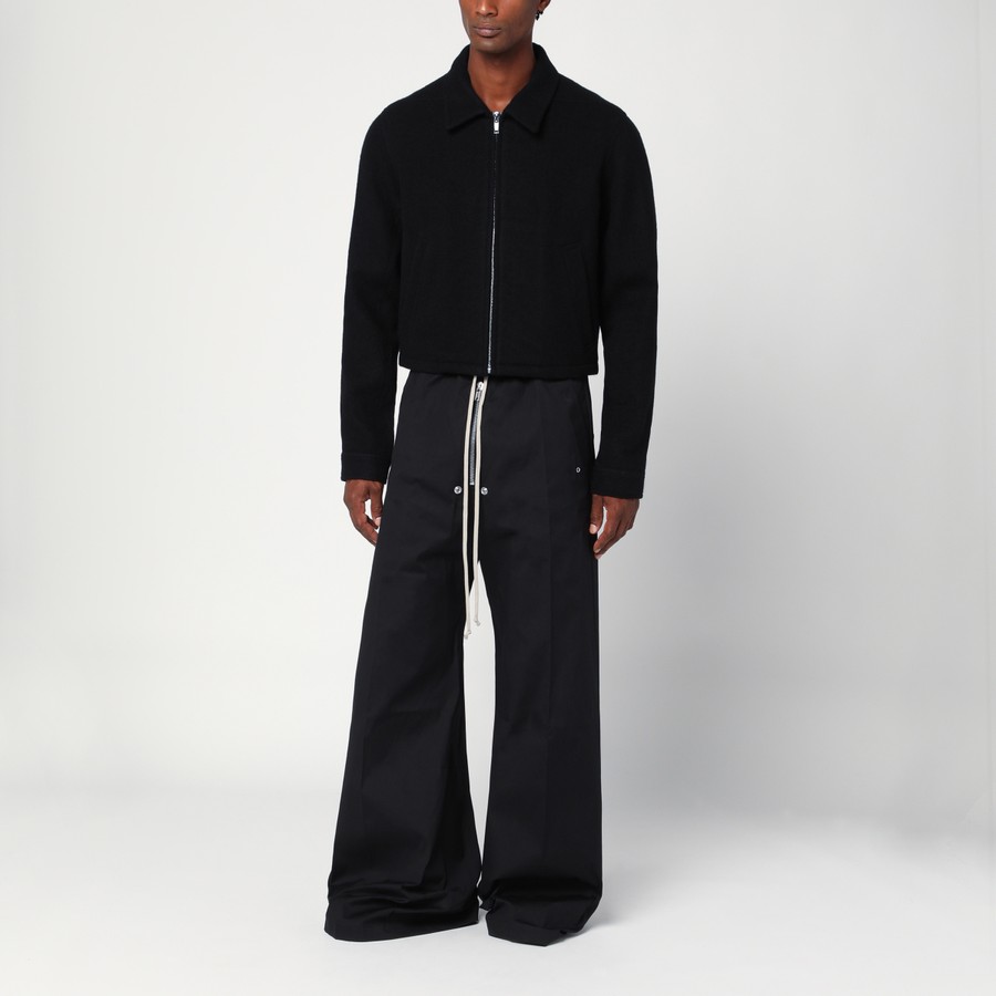 ジャケットその他 Rick Owens Black Wool Cropped Jacket With Zip Rick Owens Black wool cropped jacket with zip | TheDoubleF