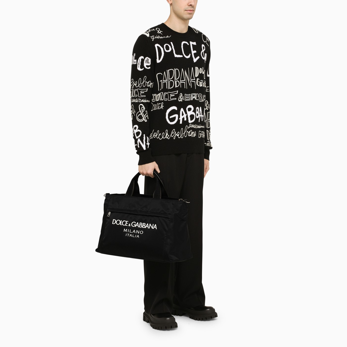 Dolce&Gabbana Black nylon tote bag TheDoubleF