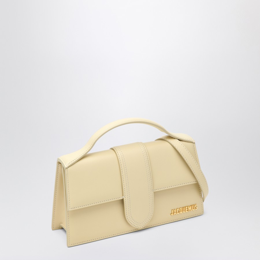 JACQUEMUS Le Grand Bambino bag in ivory leather | TheDoubleF