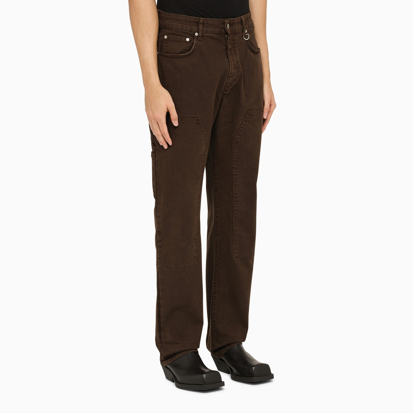 REPRESENT Brown stretch cotton jeans TheDoubleF