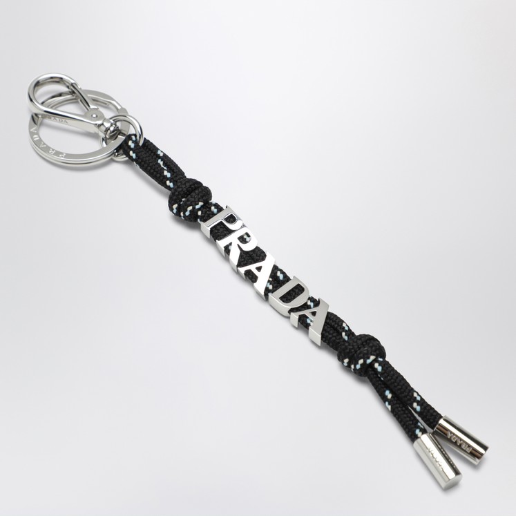 Portachiavi Aspetto Pelle Metallo Anello Intrecciata Nastro - Foto 9