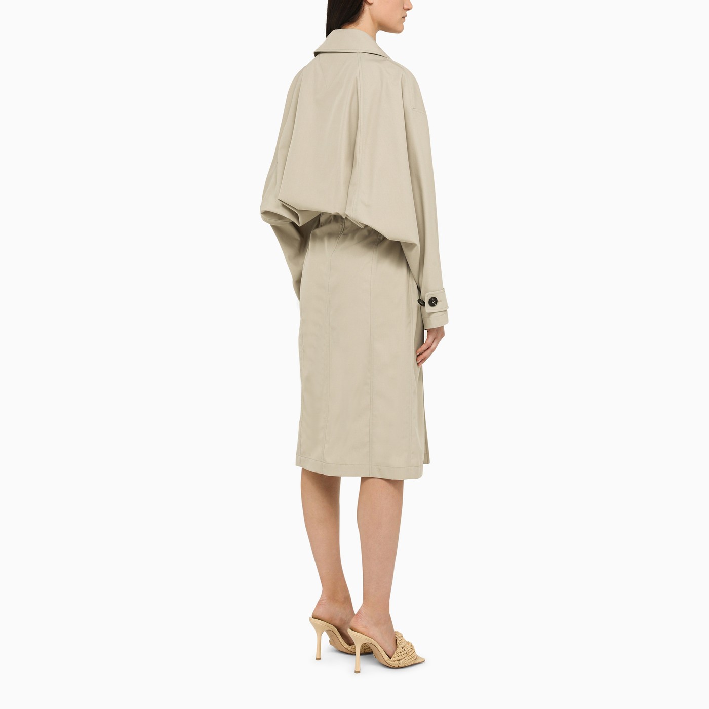 Bottega Beige doublebreasted trench coat TheDoubleF