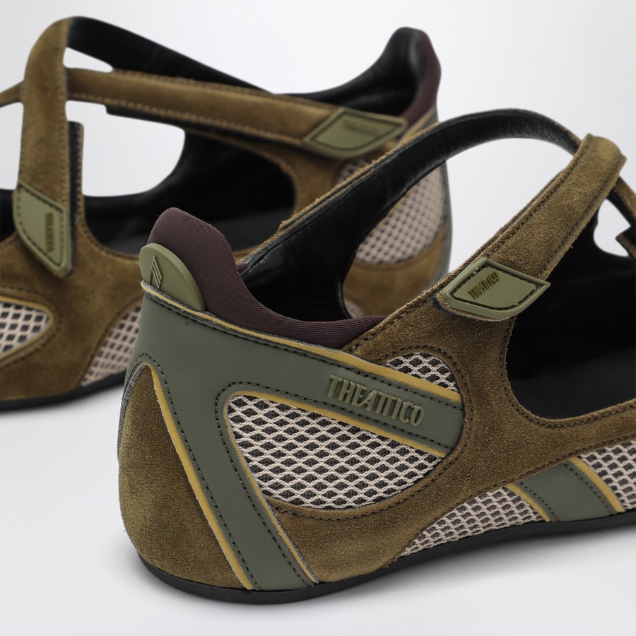 シューズ・サンダルその他 The Attico Ballerina flat Floor 01 army green Floor 01'' ballerina flat military green for Women | THE ATTICO®