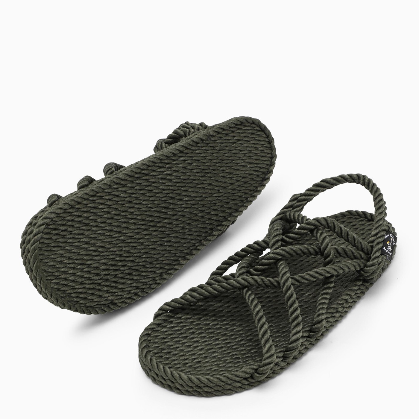 Nomadic State of Mind Dark green rope JC low sandals TheDoubleF