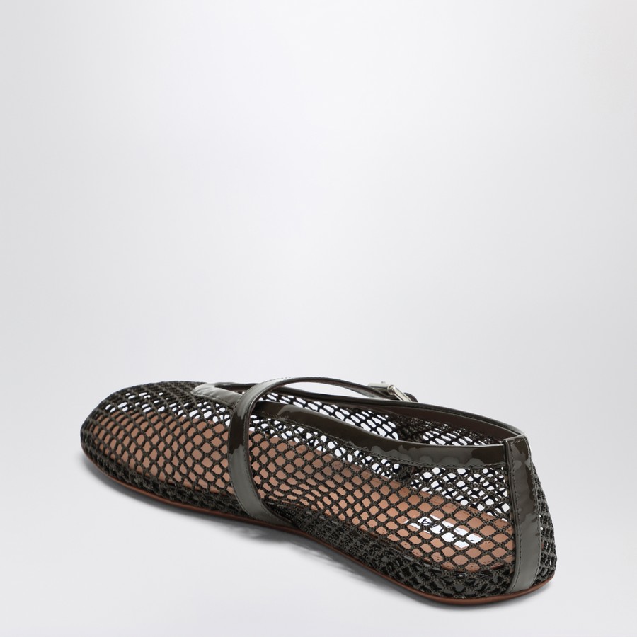 Alaïa Khaki mesh ballerina | TheDoubleF