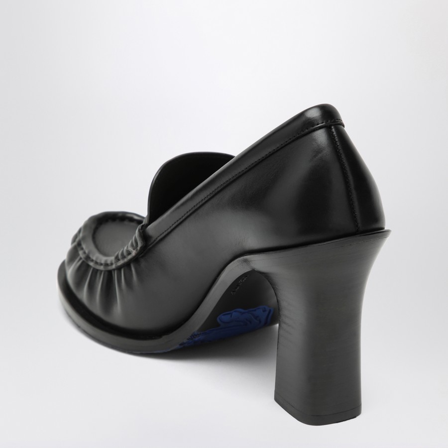 ローファー・オックスフォード BURBERRY CADET BLACK LEATHER LOAFERS WITH HEEL Leather Cadet Heeled Loafers in Black - Women | Burberry