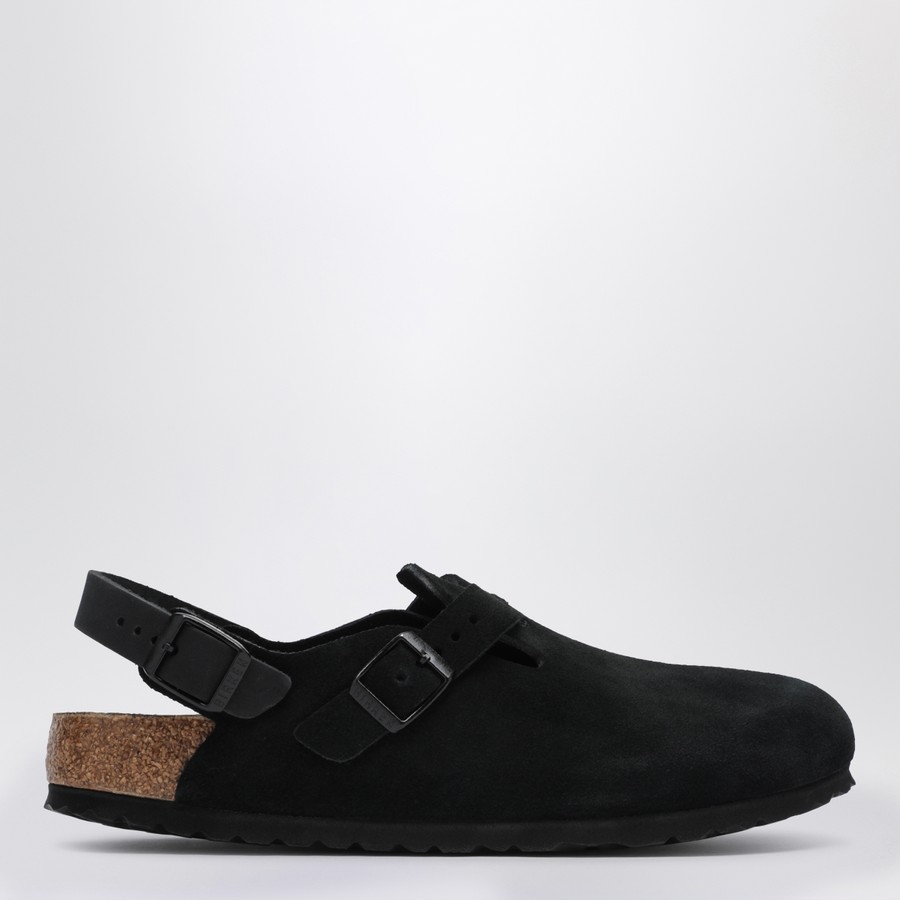 サンダル・ミュール Birkenstock Black Suede Tokyo Loafers Birkenstock Black suede Tokyo ciabatta | TheDoubleF