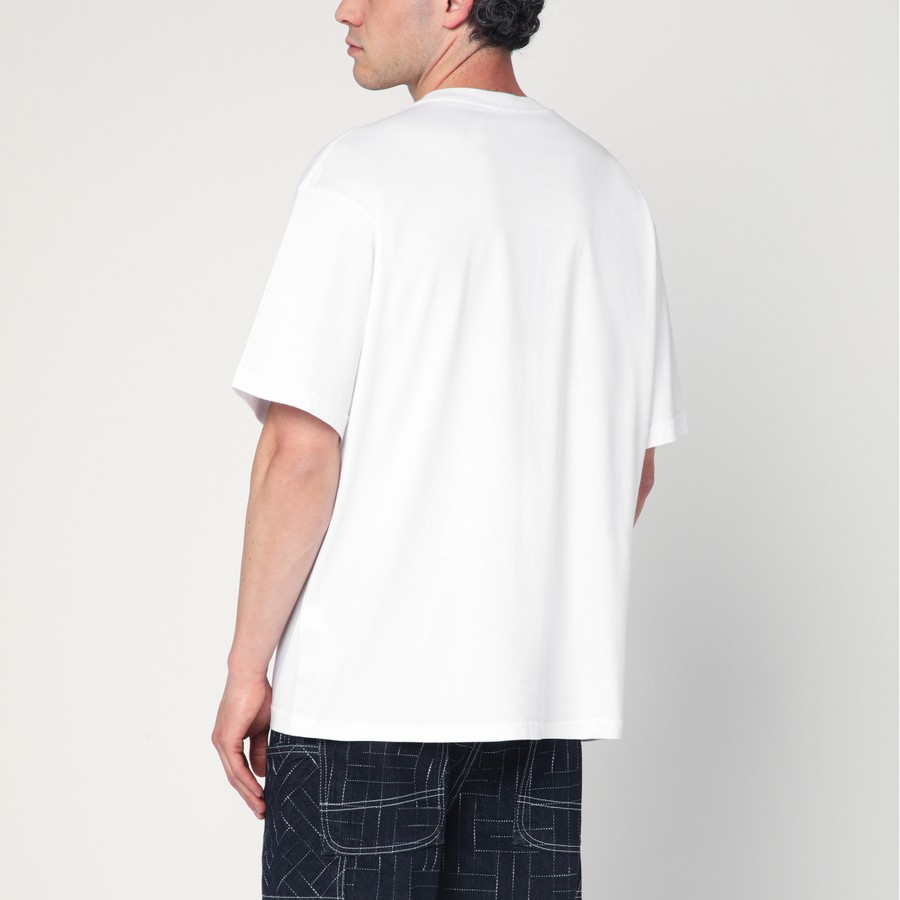 Tシャツ・カットソー KENZO FW25 White cotton t-shirt  (FF55TS2004SG 01) KENZO White cotton T-shirt with logo | TheDoubleF