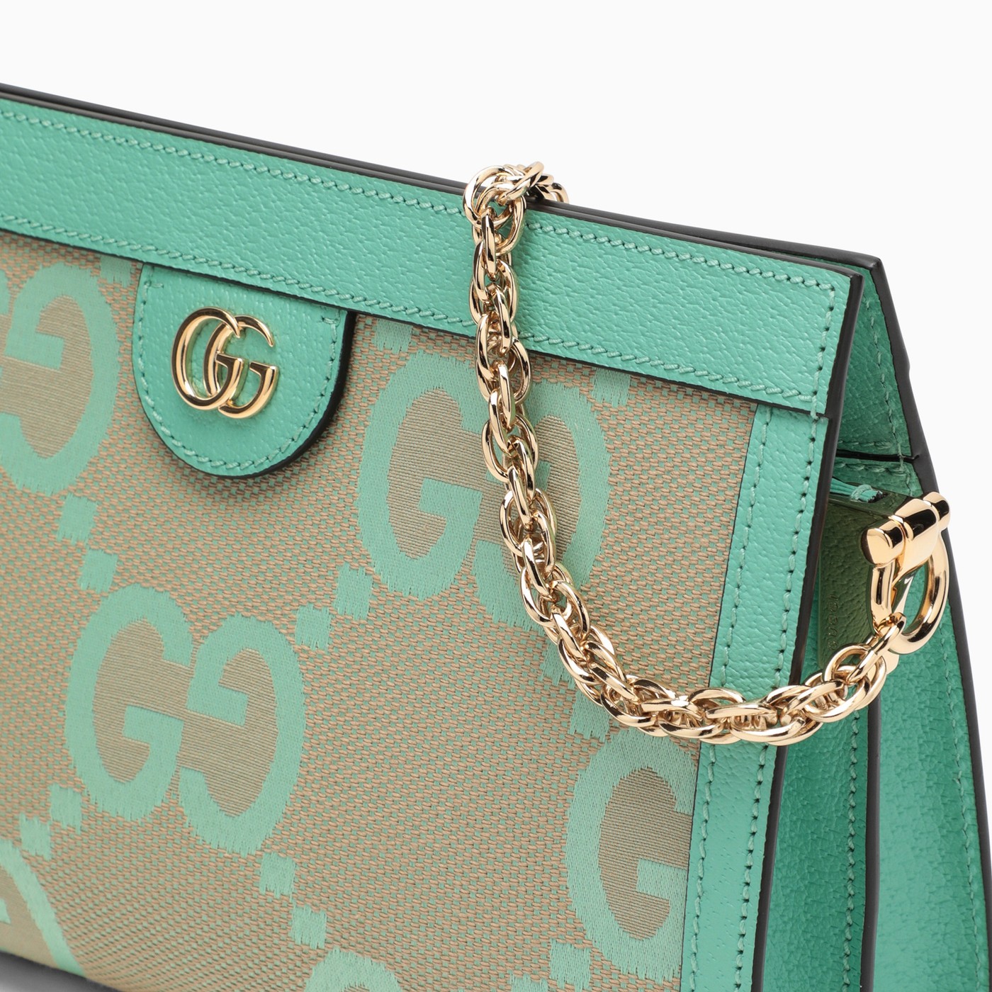 GUCCI Sac Ophidia jumbo GG petit beige/menthe TheDoubleF