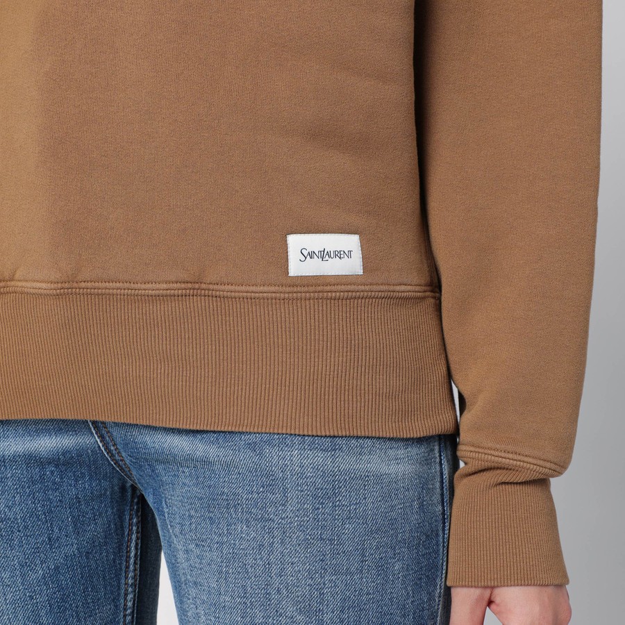 その他 Saint Laurent Camel cotton sweatshirt (807761Y36SV 2298) Saint Laurent Caramel coloured plush cotton sweatshirt