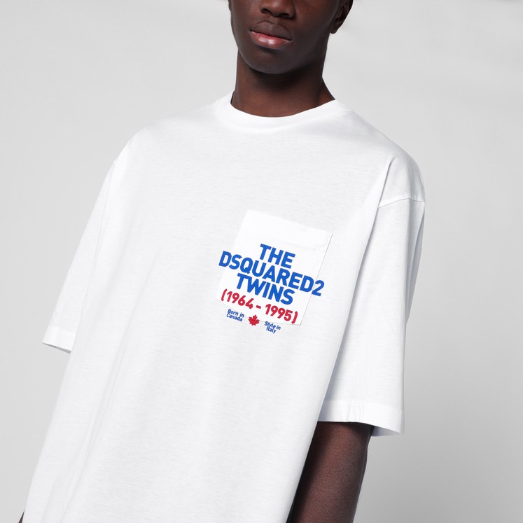 Men's designer crew-neck t-shirts on sale by Dsquared2