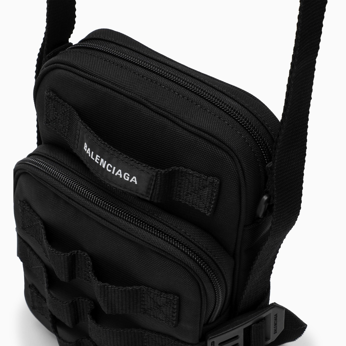 Balenciaga Army Messenger black nylon shoulder bag TheDoubleF