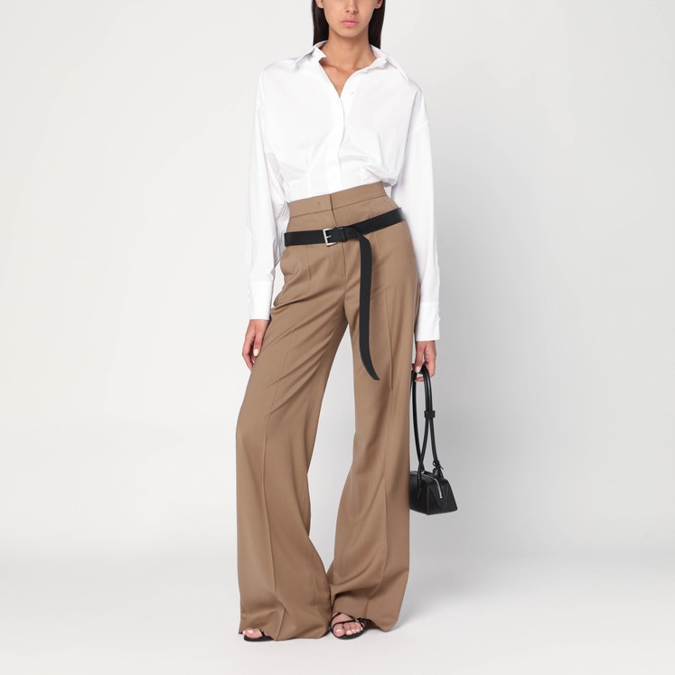ボトムスその他 Stella McCartney Straight leg trousers in plum wool Stella McCartney Straight leg trousers in plum wool | TheDoubleF