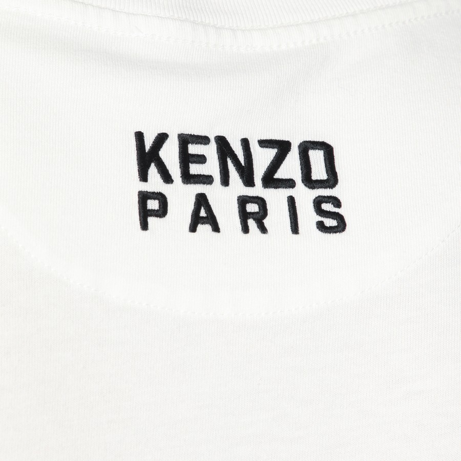 【関税&送料込】Kenzo White Cotton T-Shirt With Logo Patch KENZO White cotton T-shirt with logo | TheDoubleF