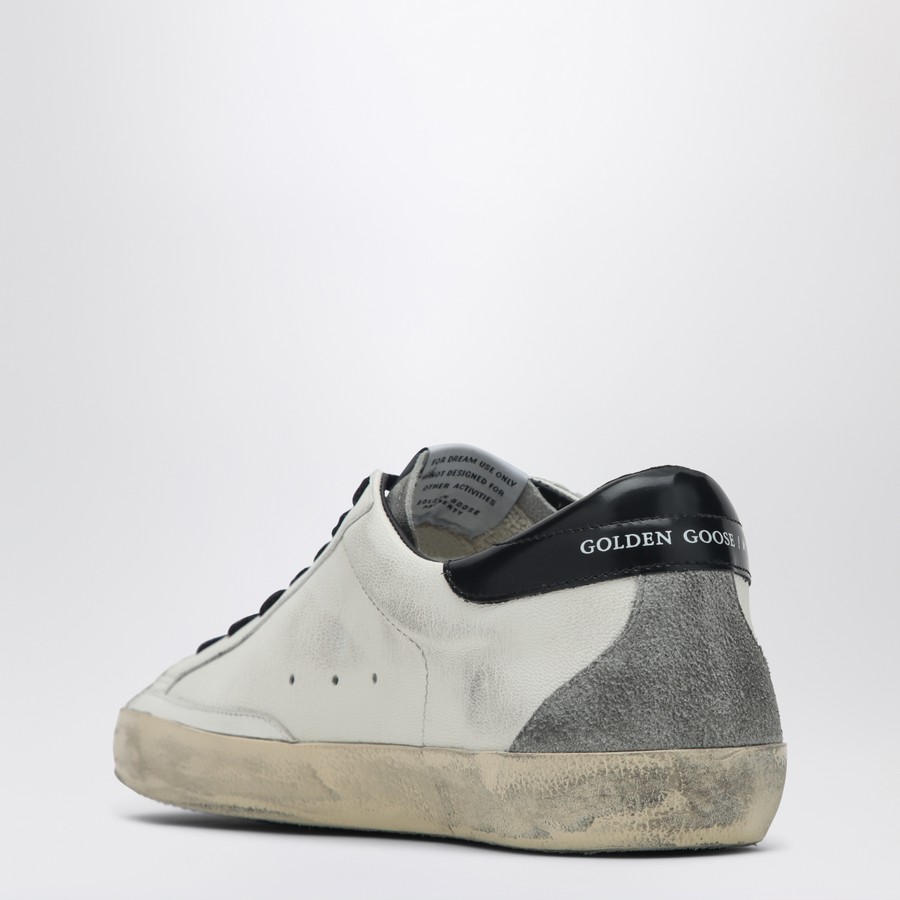 Golden Goose White/Gray/Black Super-star low-top sneaker