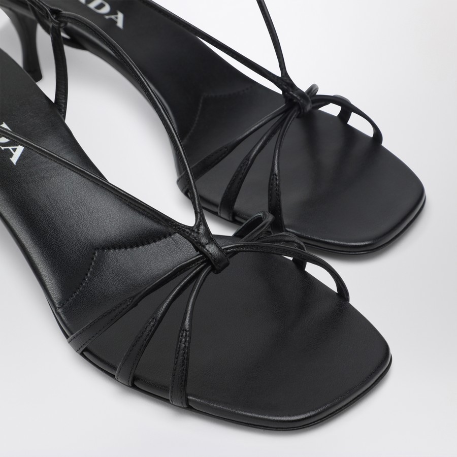 サンダル Prada Sandalo In Pelle Prada Quilted Slingback Sandal In Black | ModeSens