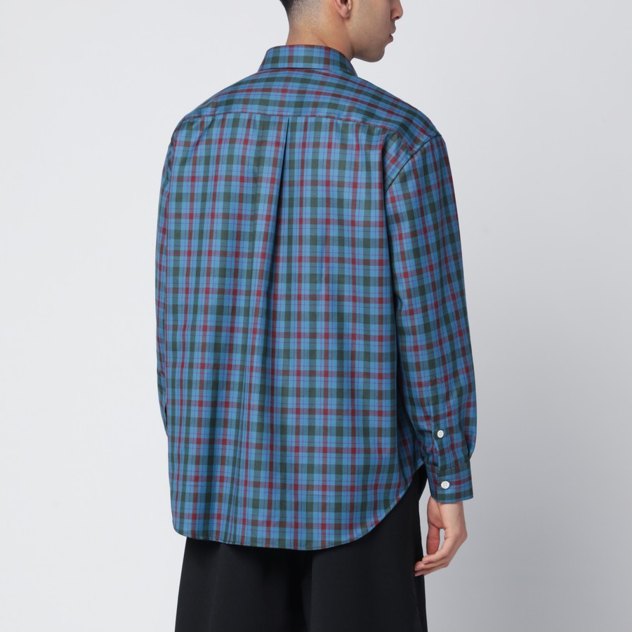 NAMACHEKO Light blue shirt with check pattern | TheDoubleF