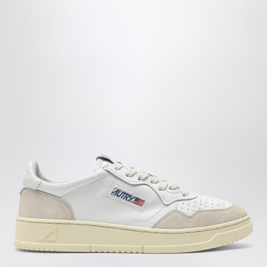 スニーカー AUTRY Men Sneakers White AULM LS33 New AUTRY Mens MEDALIST LOW SNEAKERS AULM LS33 WHITE/BEIGE