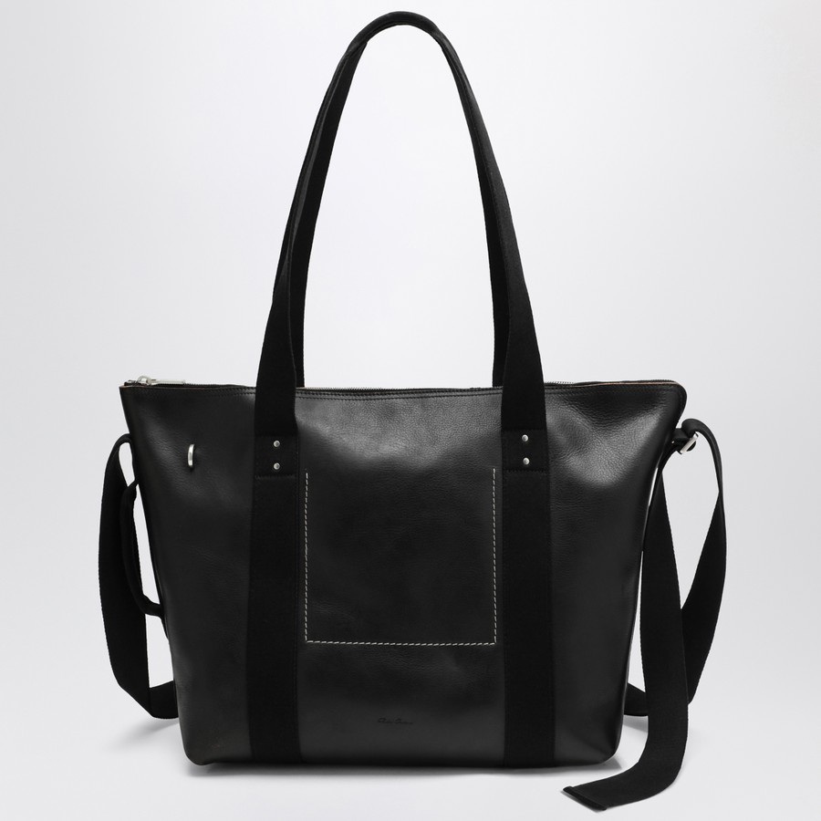 【関税&送料込】Rick Owens Black Leather Trolley Tote Rick Owens Black leather trolley tote | TheDoubleF