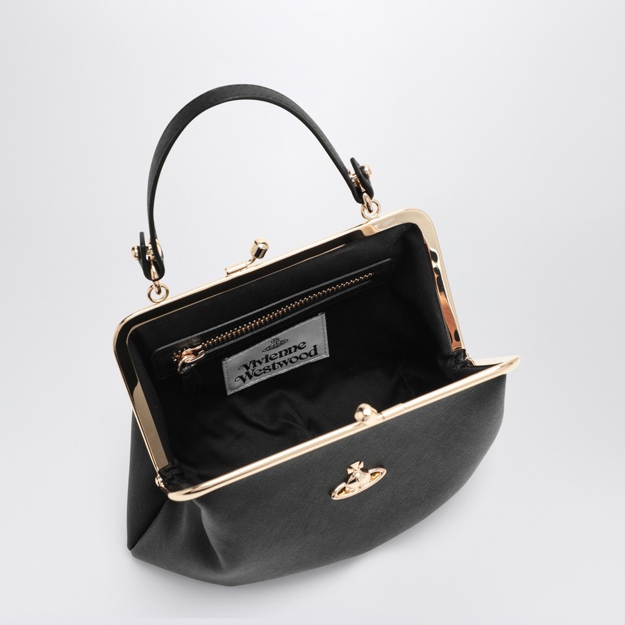 トートバッグ Vivienne Westwood Saffiano Small Chain Croos Bag Black Vivienne Westwood Purse Chain Mini Bag | Black | FARFETCH