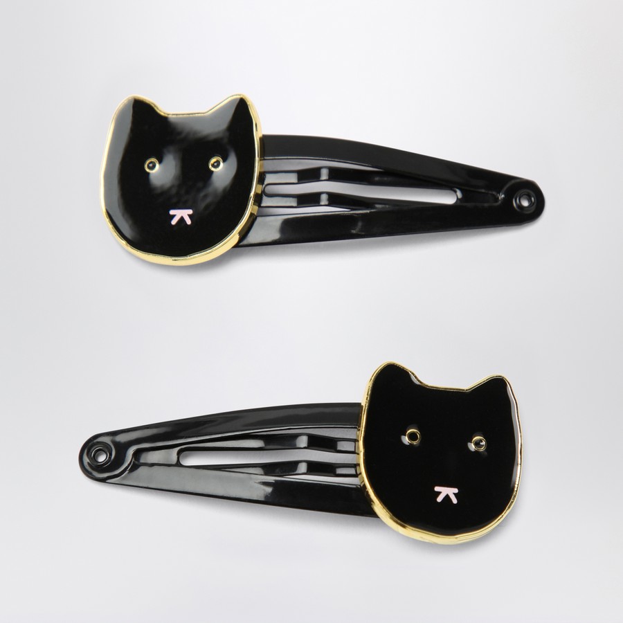 W05【Bonpoint】Jonna キャットモチーフヘアピン (#099) Bonpoint Hair clips with cat | TheDoubleF