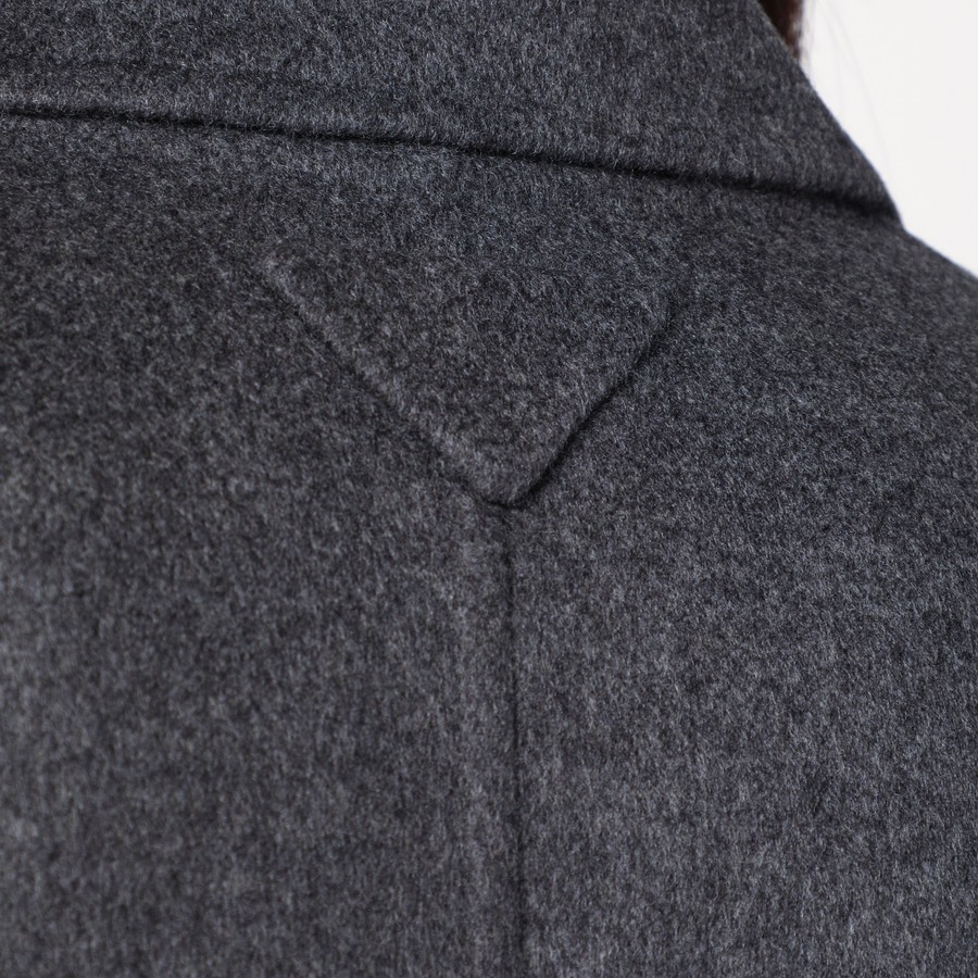 Prada Grey double-breasted wool and cashmere coat | TheDoubleF