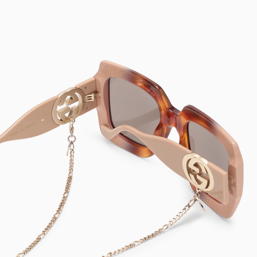 Gucci beige sunglasses clearance
