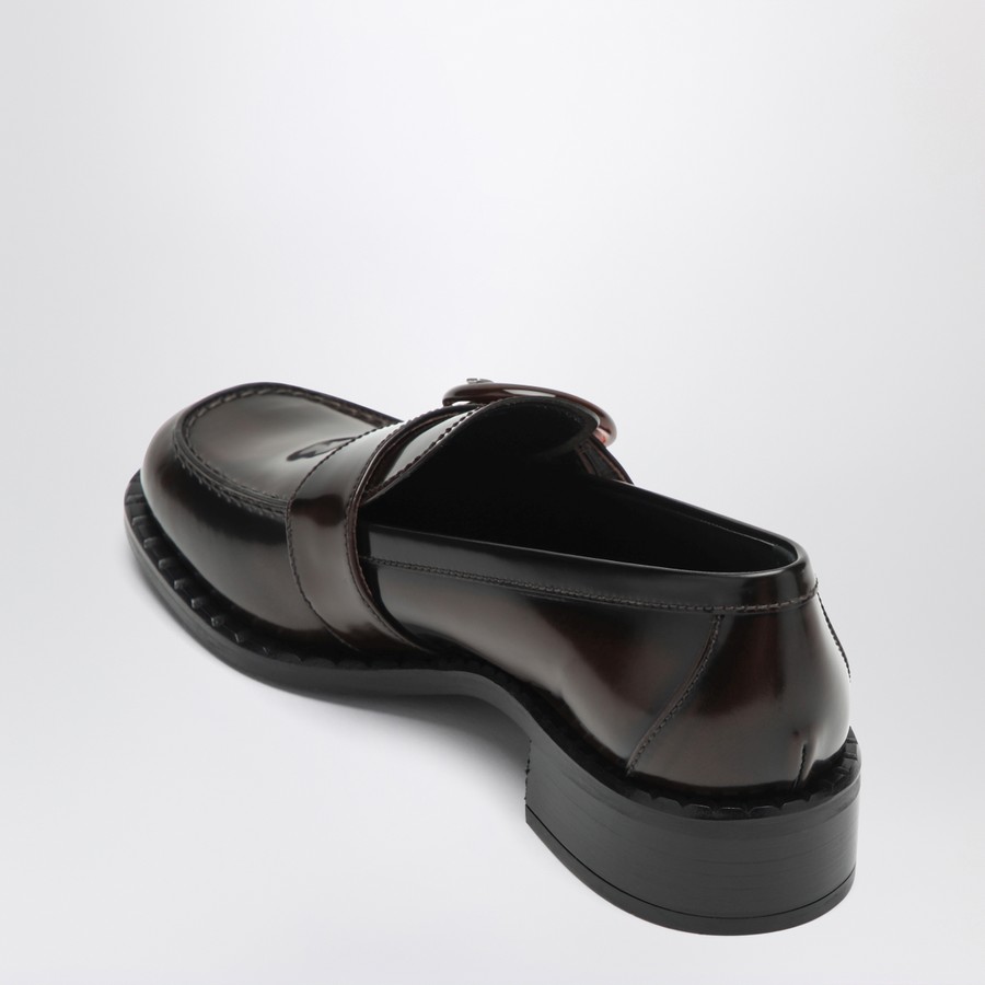 パンプス PRADA BRUSHED LEATHER MOCCASINS IN BURNT COLOR Prada Brushed leather moccasins in Burnt color | TheDoubleF