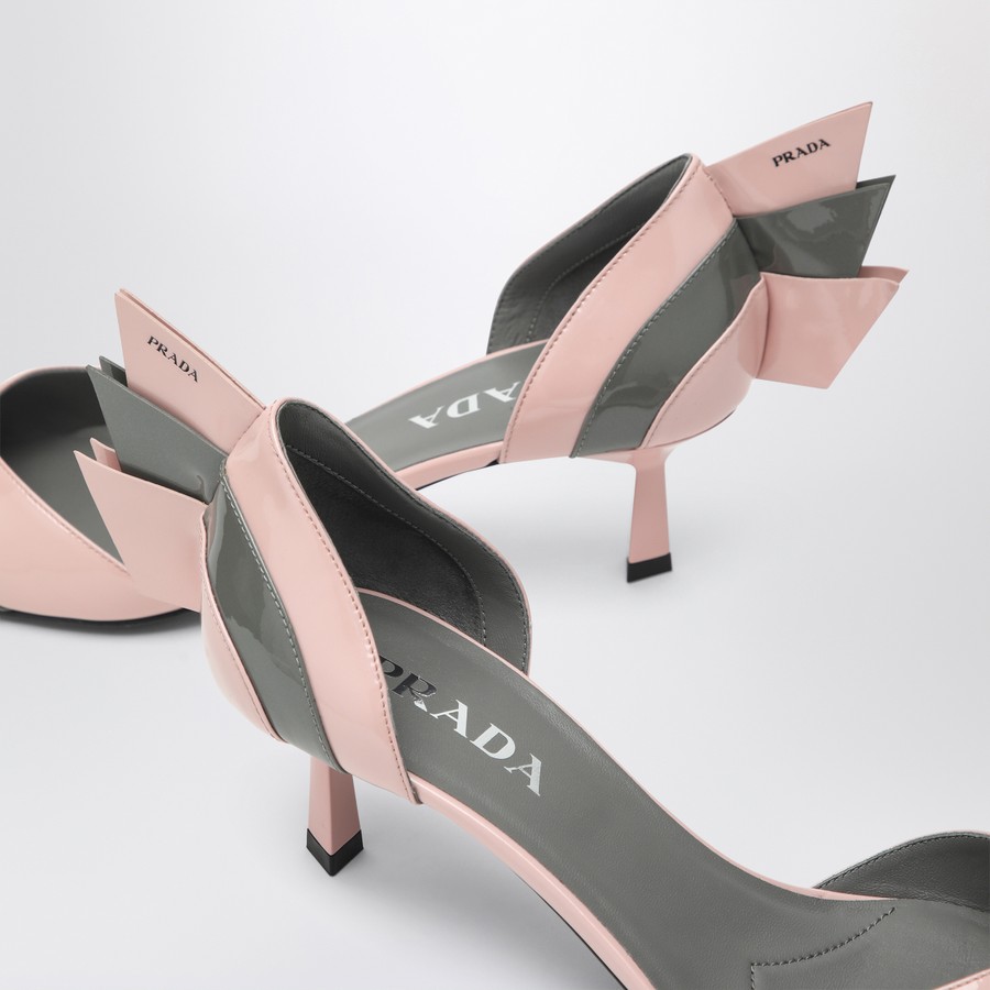 シューズ・サンダルその他 PRADA Woman Pumps Pink 1I971N05G F04HZ Prada Patent leather pumps in Orchid/Steel | TheDoubleF