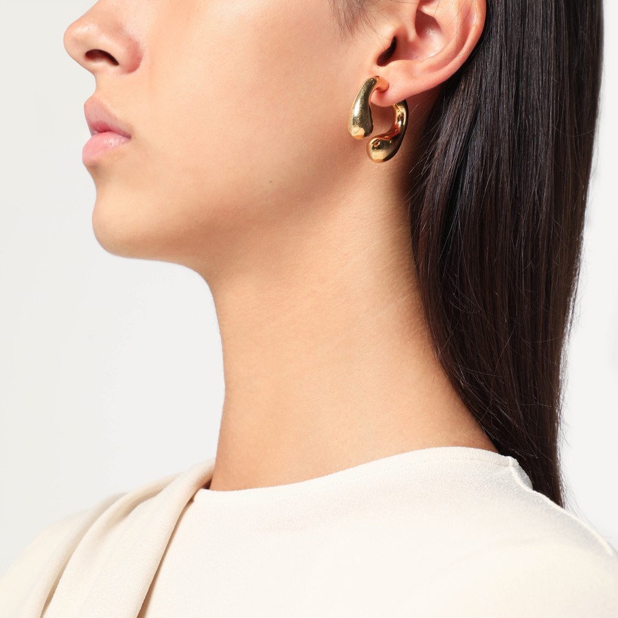 【関税込み】Panconesi ゴールド P Helix ピアス Panconesi P Helix gold earrings | TheDoubleF