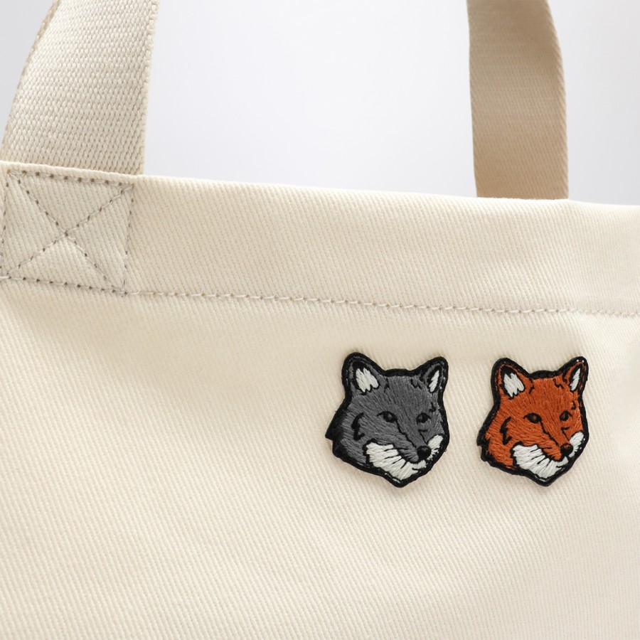 トートバッグ Maison Kitsune Double Bold Fox Head Medium Tote Bag FOX HEAD TOTE BAG | Maison Kitsuné
