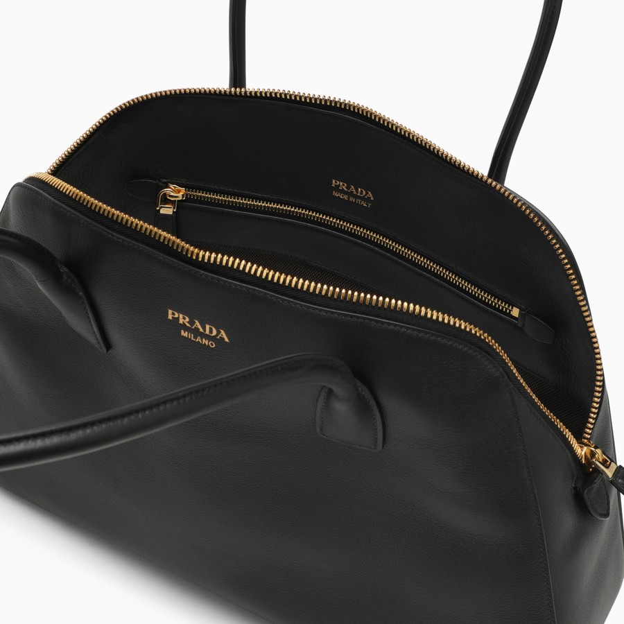 Prada Large black leather shopping bag | TheDoubleF